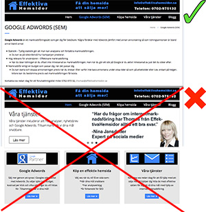 Tips om landningssidor